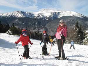 Skiing the white mountains from our Jackson NH Inn