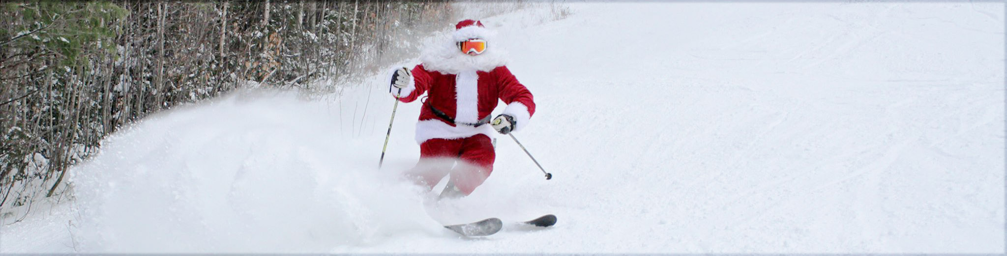 White Mountain Ski Hotel image of Santa Skiing