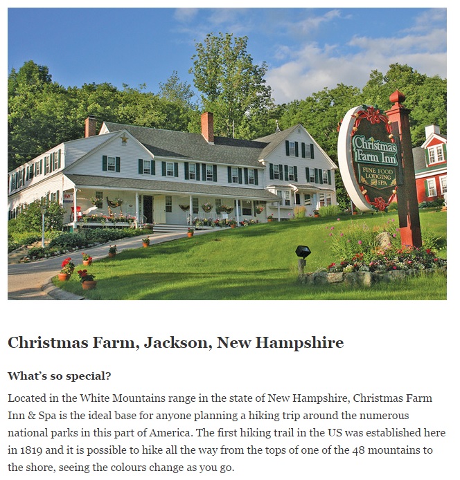 Where to stay in New England - Jackson NH Hotels