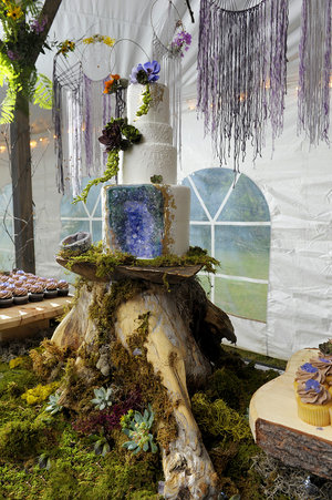Geode Cake - NH Tent Weddings
